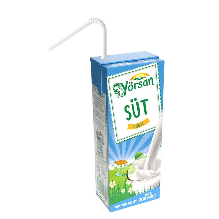Yörsan 200 Ml Yarım Yağlı Süt *27