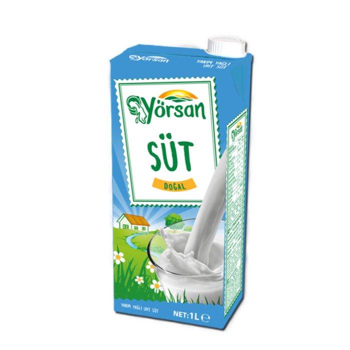 Yörsan 1 Lt Yarım Yağlı Süt