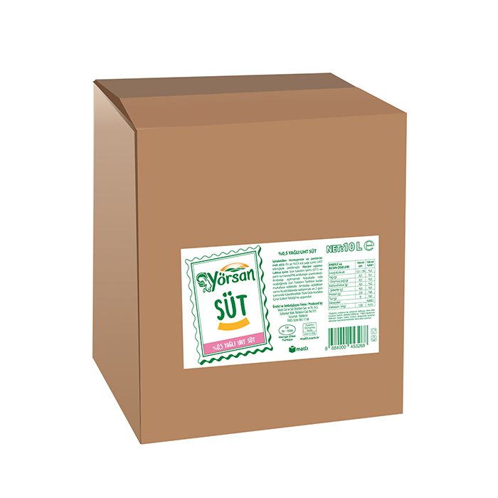 Yörsan  10 Lt 0,5 Yağlı Süt